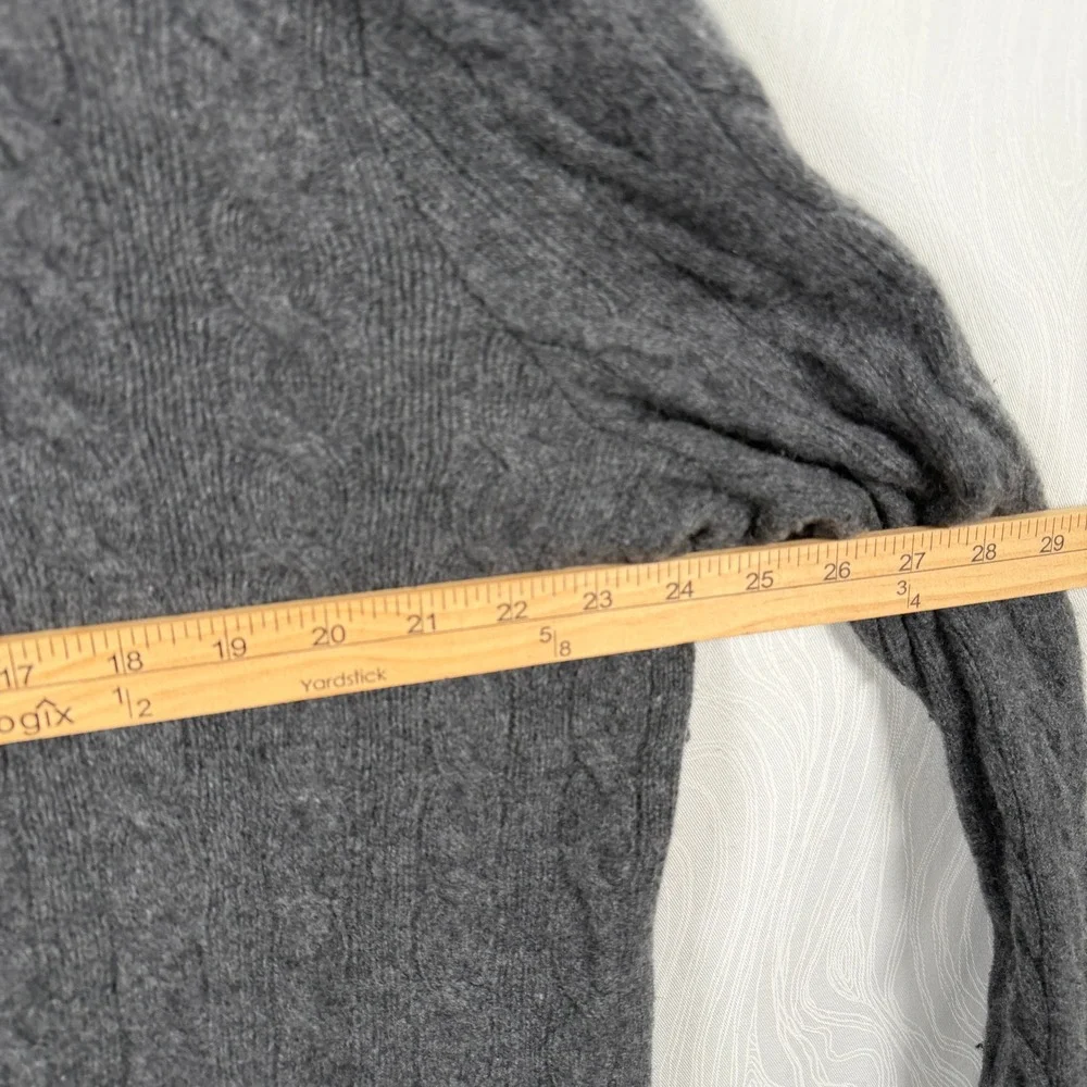 Polo Ralph Lauren Cable Knit Sweater Mens XLT Grey Excellent Wool Cashmere Blend